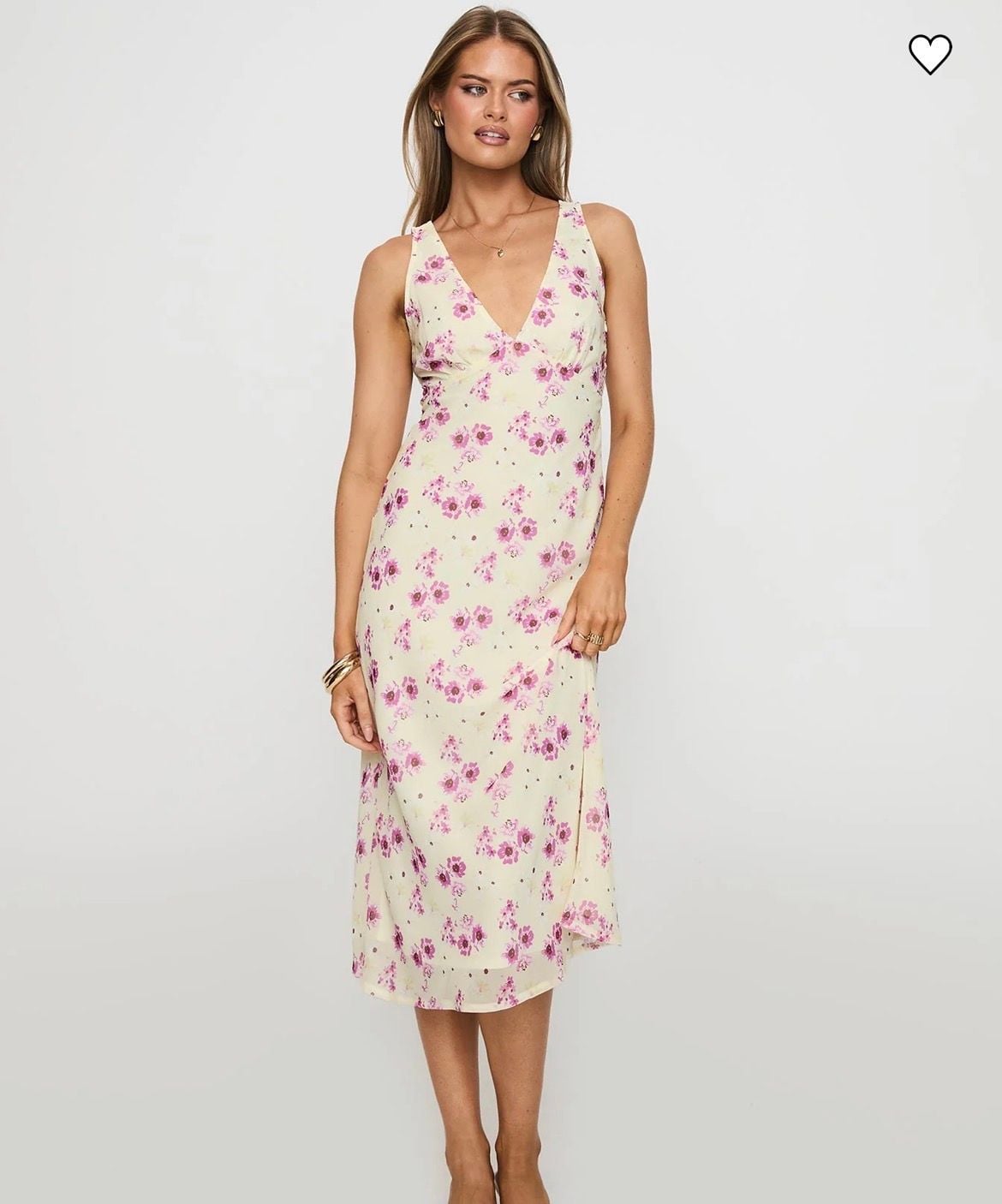 Princess Polly Nellie Floral Midi Dress Size Us 2
